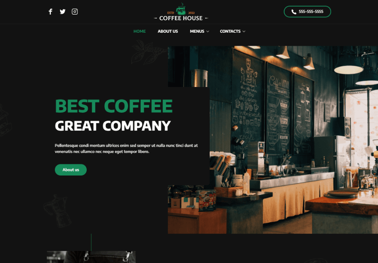 Constructor Web - Coffe House